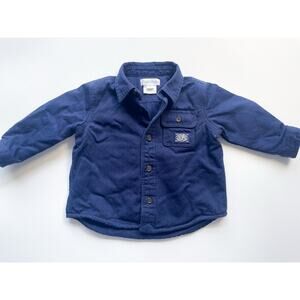 Baby Boy's Blue Ralph Lauren Quilted Cotton Shirt Jacket Size 6 Months